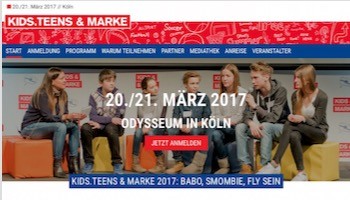 Vom 20. bis 21.3.2017 findet in Köln der Kongress „Kids.Teens & Marke“ statt