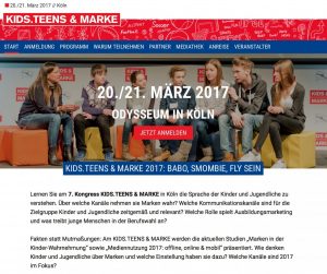 Zum 7. Mal findet in Köln der Kongress "Kids.Teens & Marke" statt