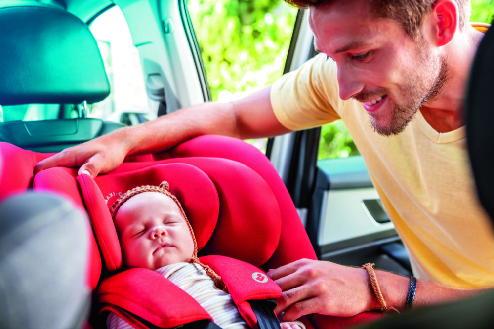 Baby an Board - sicher im Kindersitz