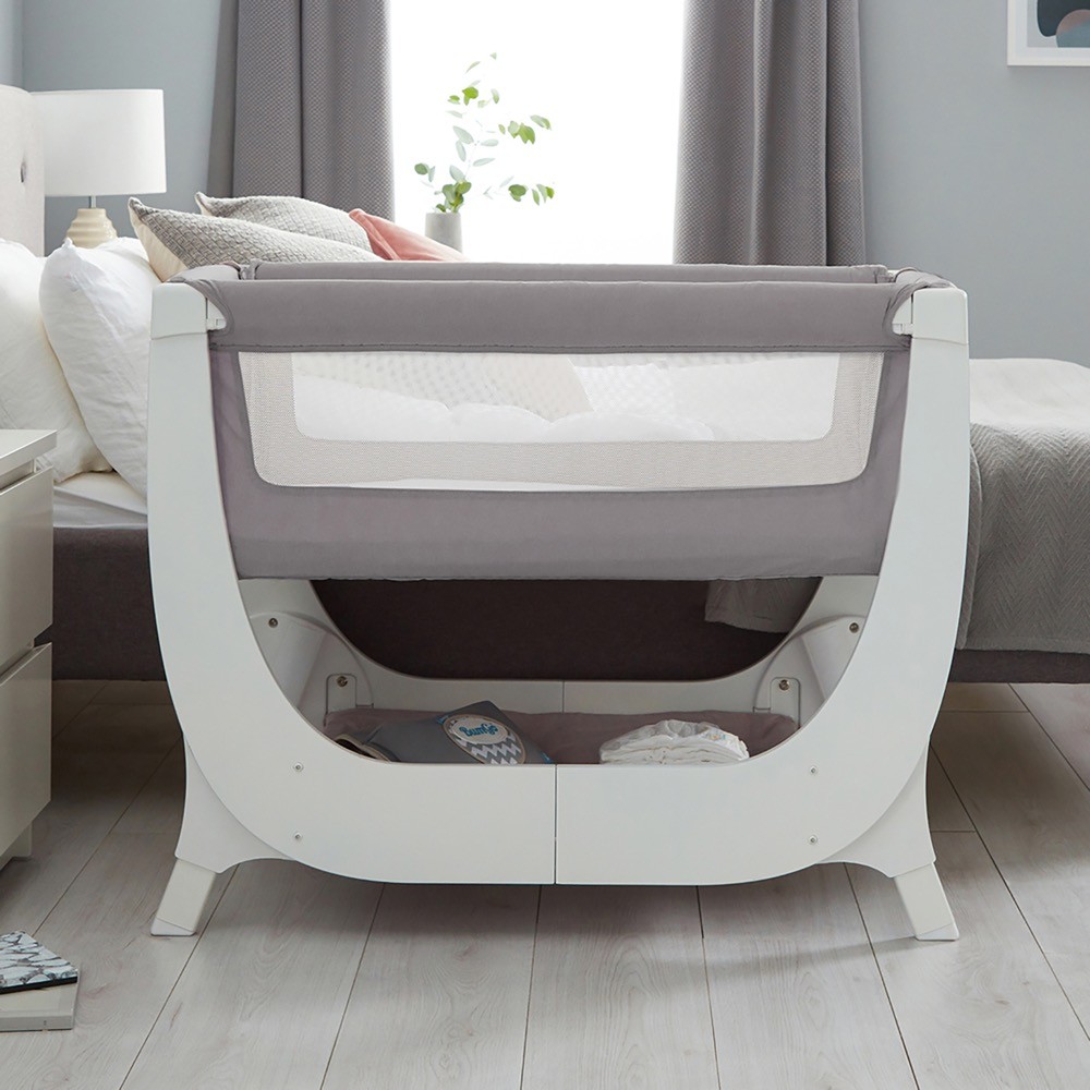 Die "Air Bedside Crib" von Shnuggle ist mehr als nur ein Beistellbett.