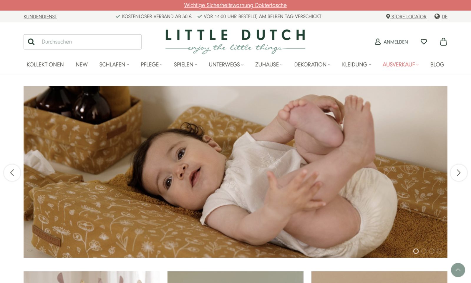 Screenshot der Marke Little Dutch