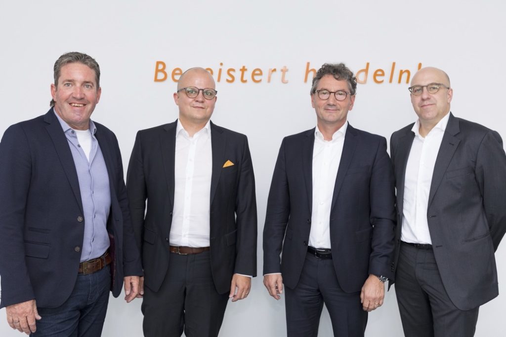 Die EK/servicegroup besetzte im September 2021 den Vorstand neu.  V.l.n.r.: Gertjo Janssen, Jochen Pohle, Franz-Josef Hasebrink und Martin Richrath.