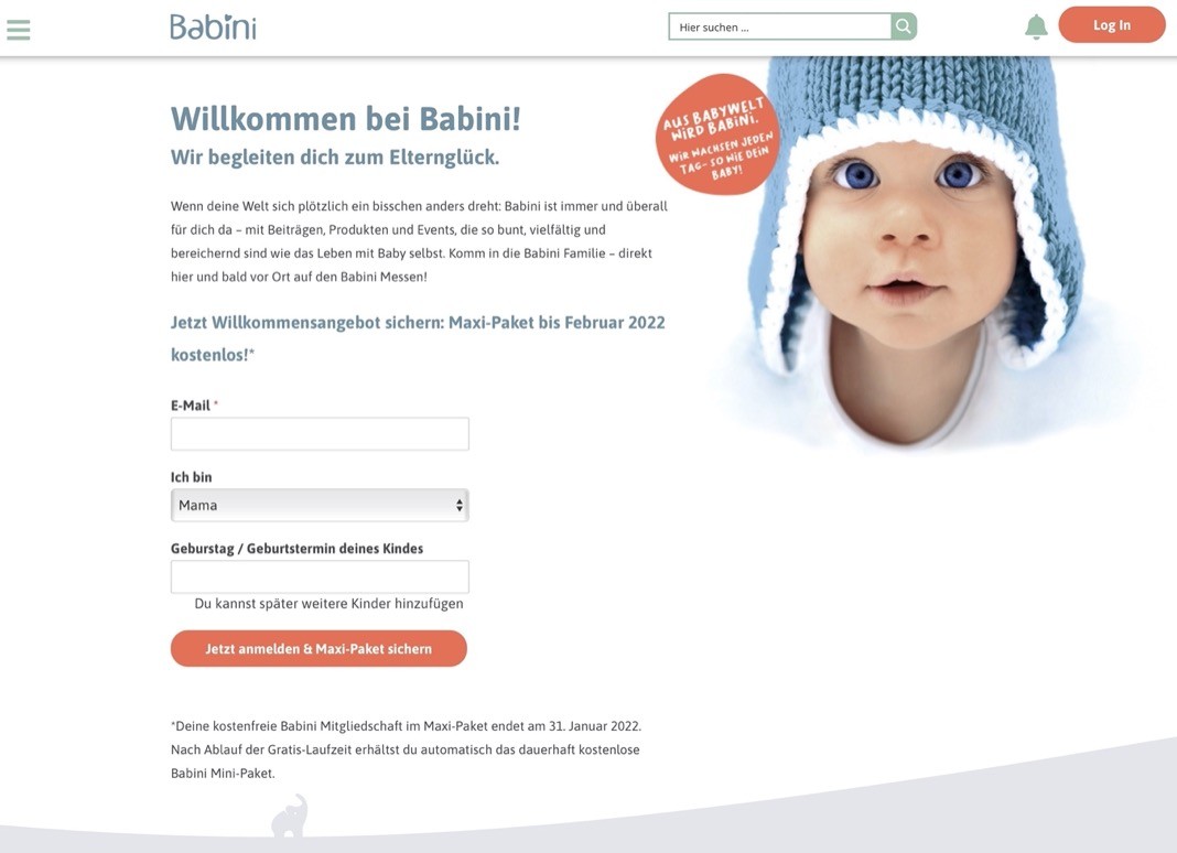 Aus Babywelt wird Babini - und die regionalen Messen bekommen eine Website.