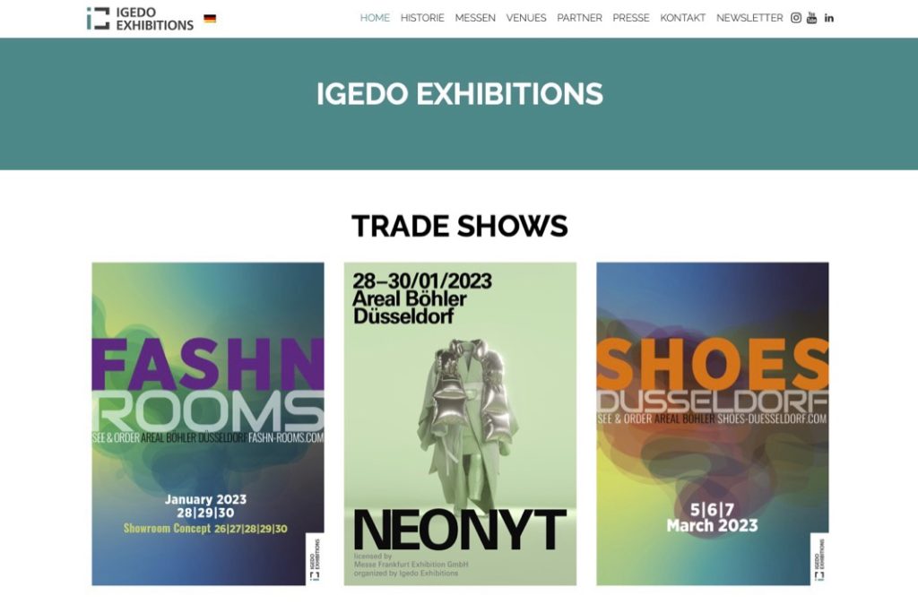 Aus Igedo Company wurde die Igedo Exhibtions.
