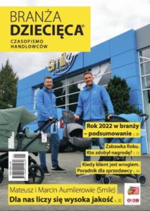 Cover der Ausgabe 1/2023 des polnischen Branchenmagazins "Branża Dziecięca"