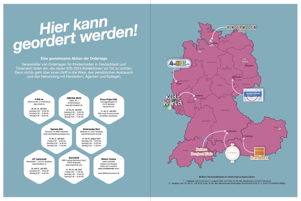 Gemeinschaftsaktion der deutschen Ordertage im Sommer 2023