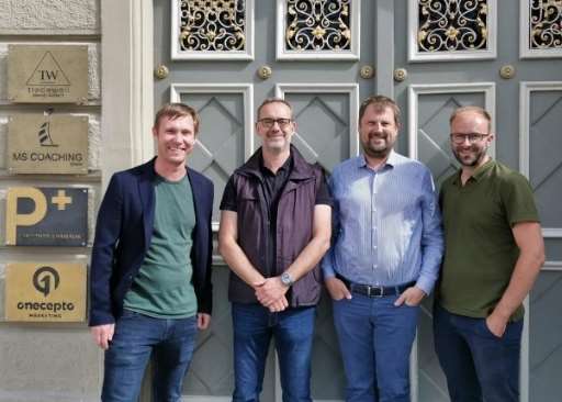 Das neue Board der Tradewell GmbH mit den Gesellschaftern: (v.l.) Matthias Völkl, Matthias Steinacker, Jesper Eichhorn-Frandsen und Michael Frandsen.