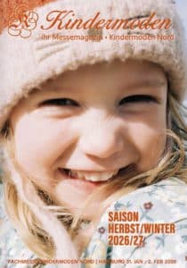 Titelseite des Katalogs der Kindermoden Nord im Februar 2026